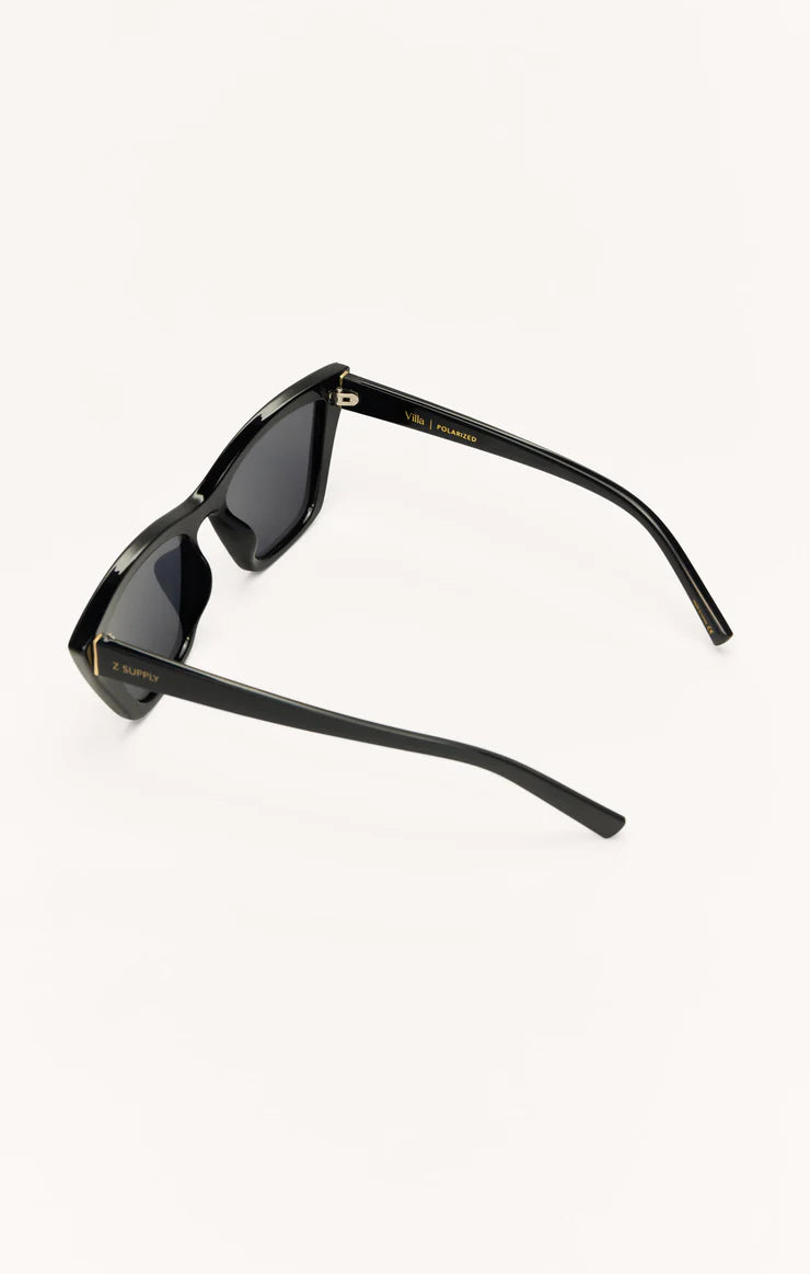 Z SUPPLY - VILLA POLARIZED SUNGLASSES POLISHES BLACK GREY