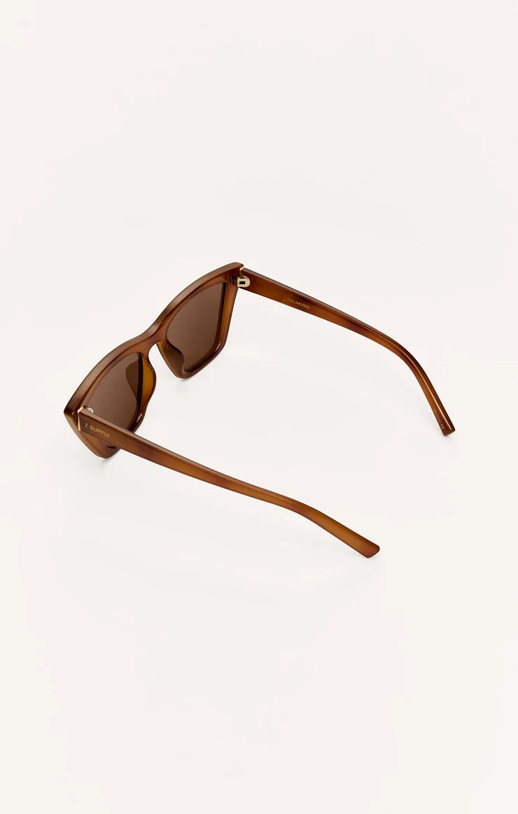 Z SUPPLY - VILLA POLARIZED SUNGLASSES TORTOISE BROWN