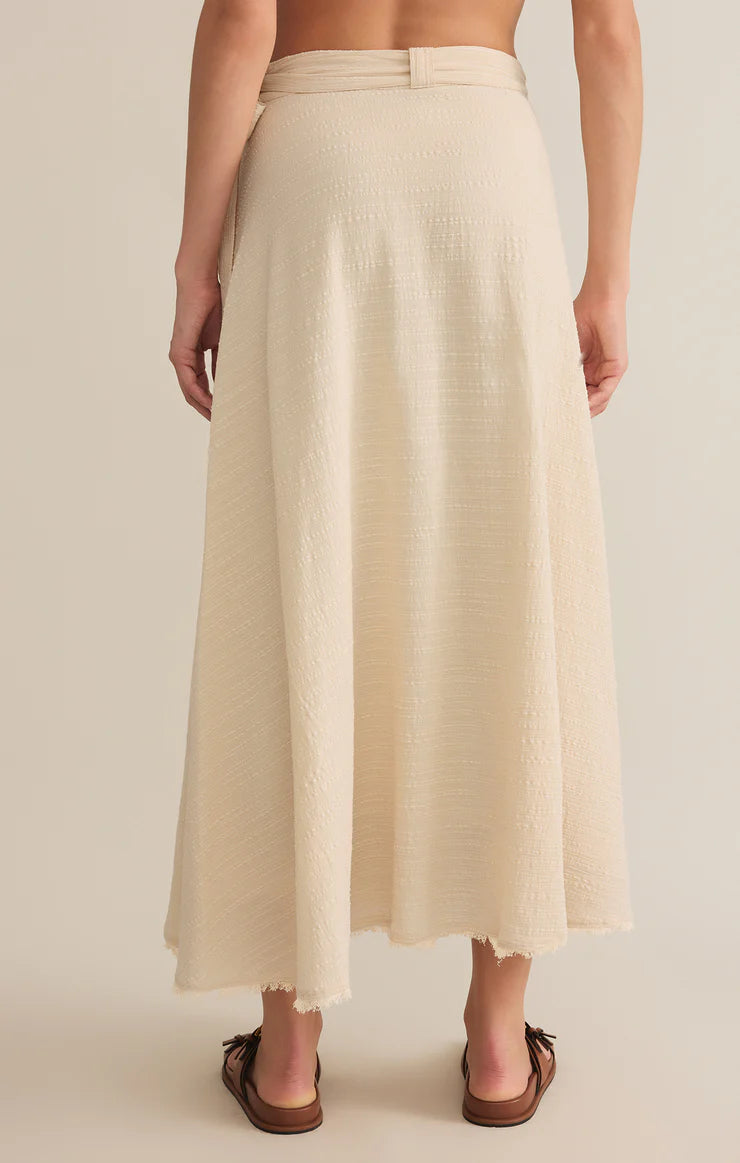 Z SUPPLY - SALERNO WRAP MIDI SKIRT SANDSHELL