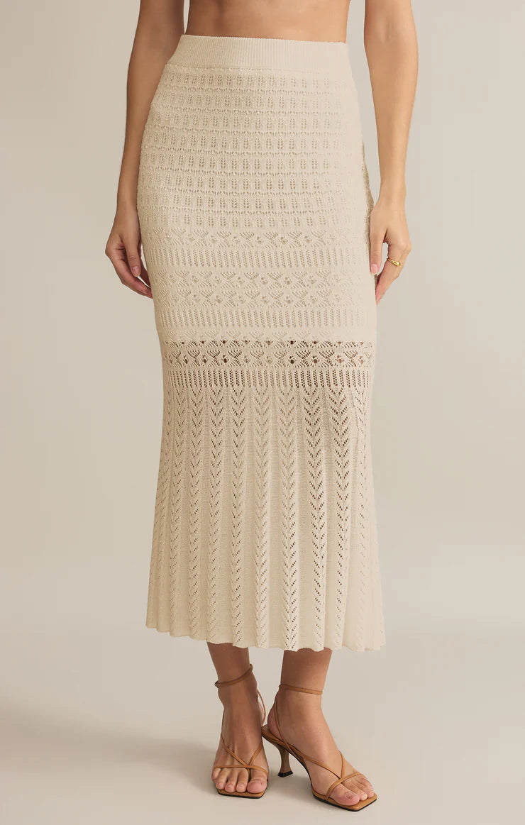 Z SUPPLY - SORIA CROCHET SKIRT SEA SALT