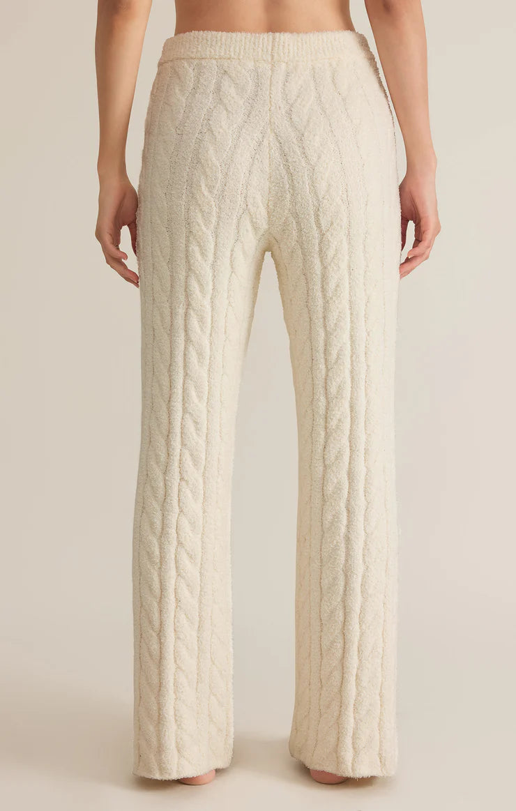 Z SUPPLY - PAIGE CABLE KNIT PANT SEA SALT