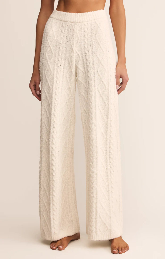 Z SUPPLY - GEMMA CABLE KNIT PANT VANILLA ICE – swirlboutique