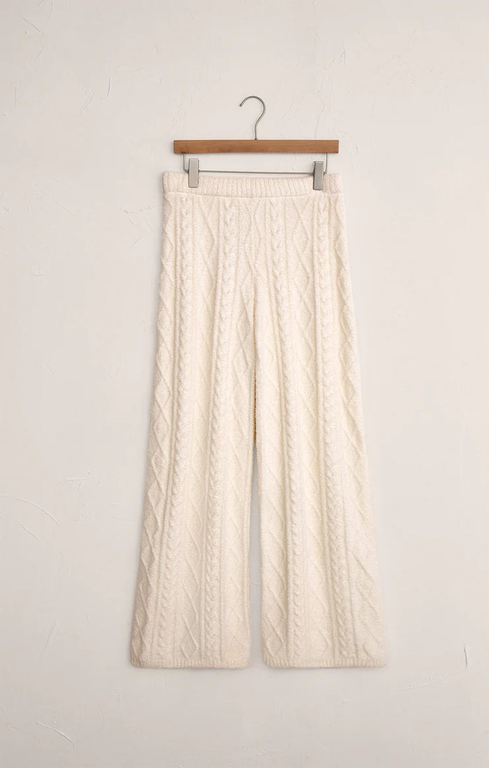 Z SUPPLY - GEMMA CABLE KNIT PANT VANILLA ICE – swirlboutique