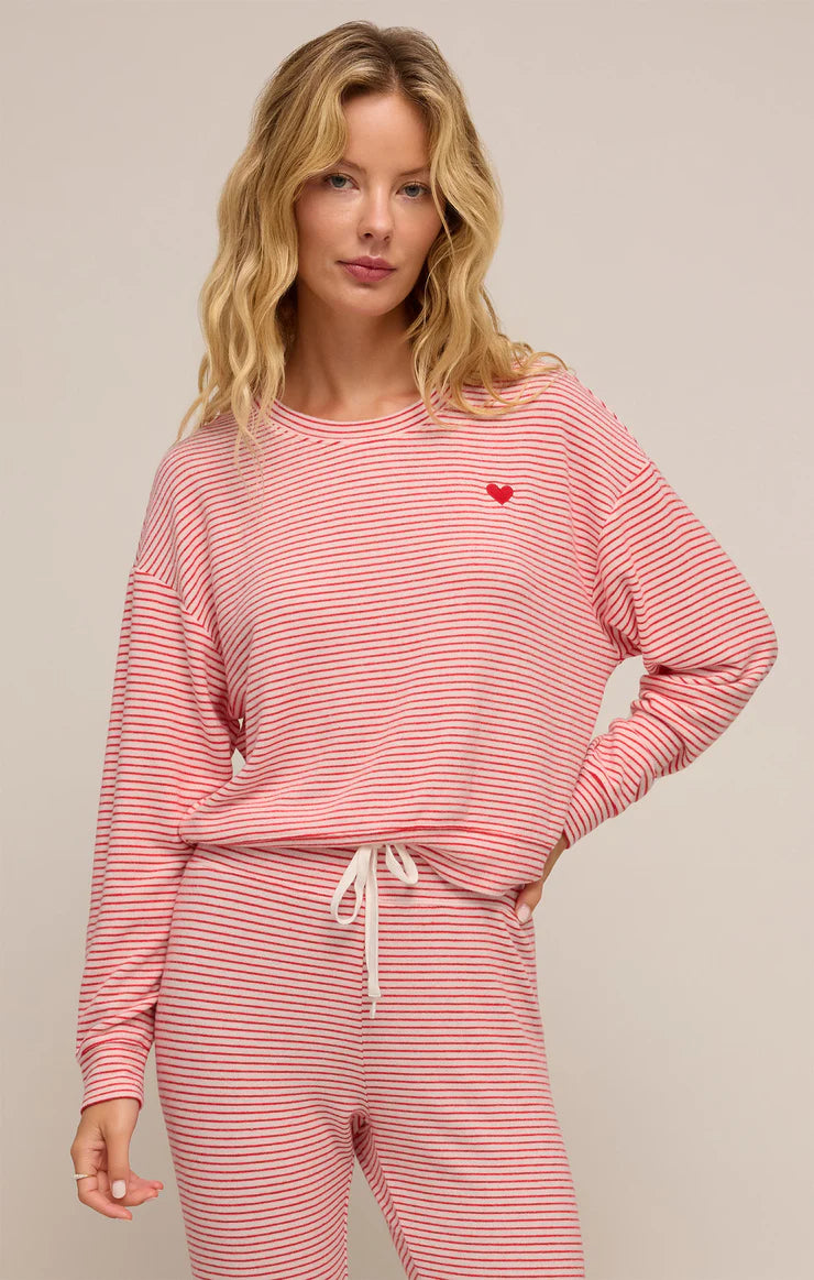 Z SUPPLY - BISOUS STRIPE LONG SLEEVE TOP