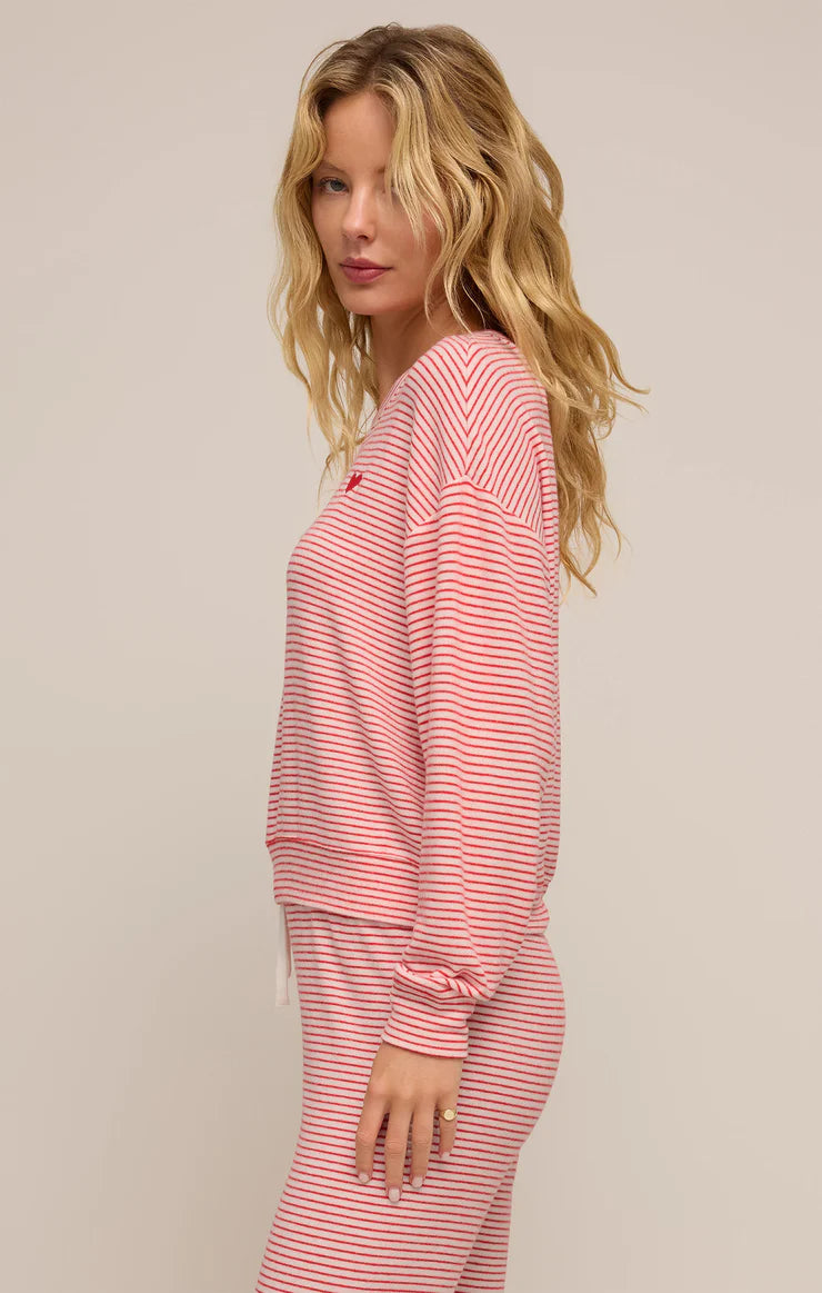 Z SUPPLY - BISOUS STRIPE LONG SLEEVE TOP