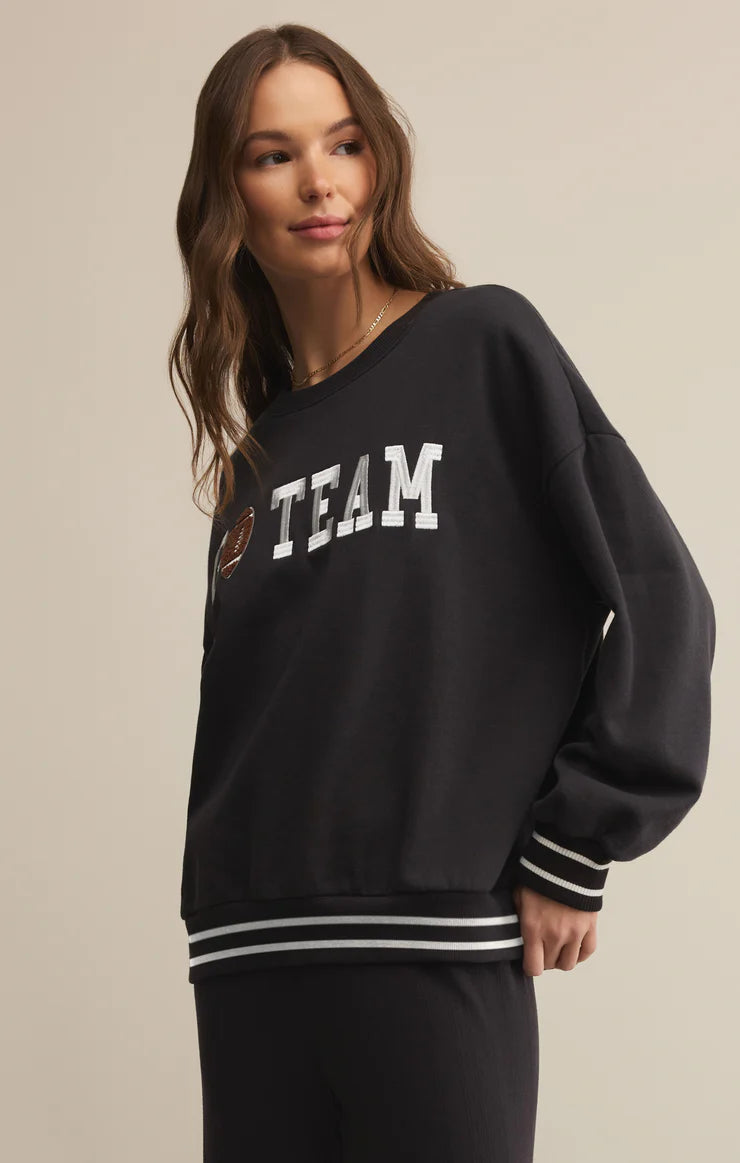 Z SUPPLY - OVERSIZED GO TEAM SWEATSHIRT
