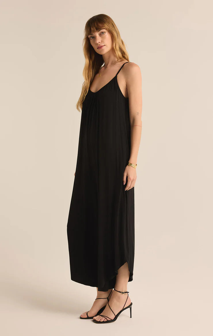 Z SUPPLY - FLARED JUMPSUIT BLACK