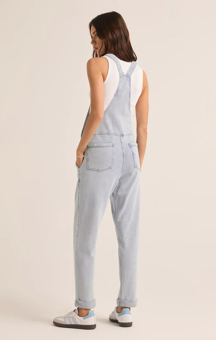 Z SUPPLY - KNIT DENIM OVERALLS