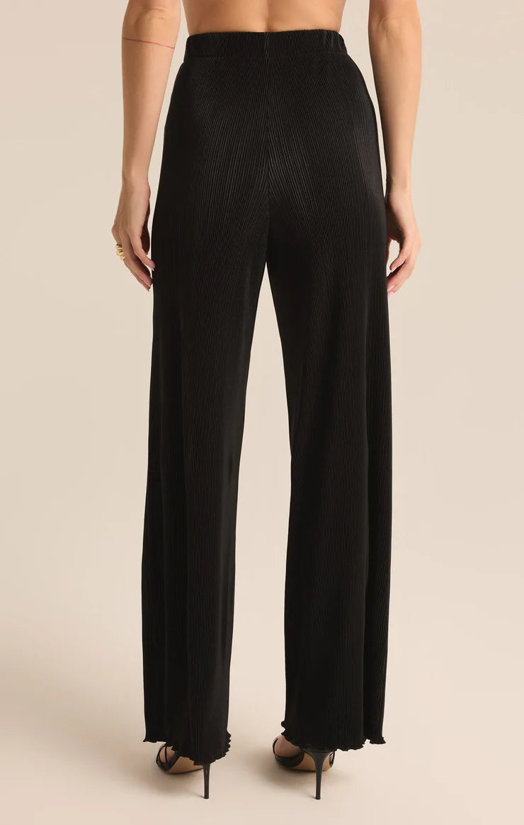 Z SUPPLY - DENIA PLEATED HIGH RISE PANT BLACK