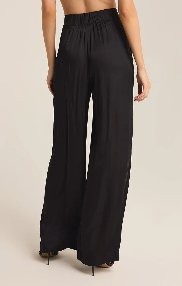 Z SUPPLY - LISSE WIDE LEG PANT BLACK