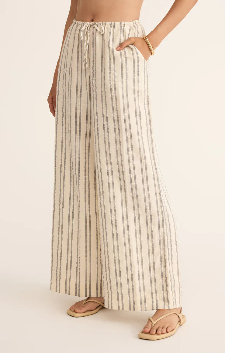 Z SUPPLY - SOLEIL STRIPE PANT SEA SALT