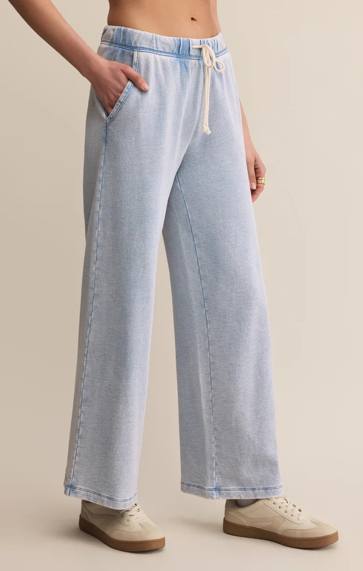 Z SUPPLY - HUNTER KNIT PANT WASHED INDIGO