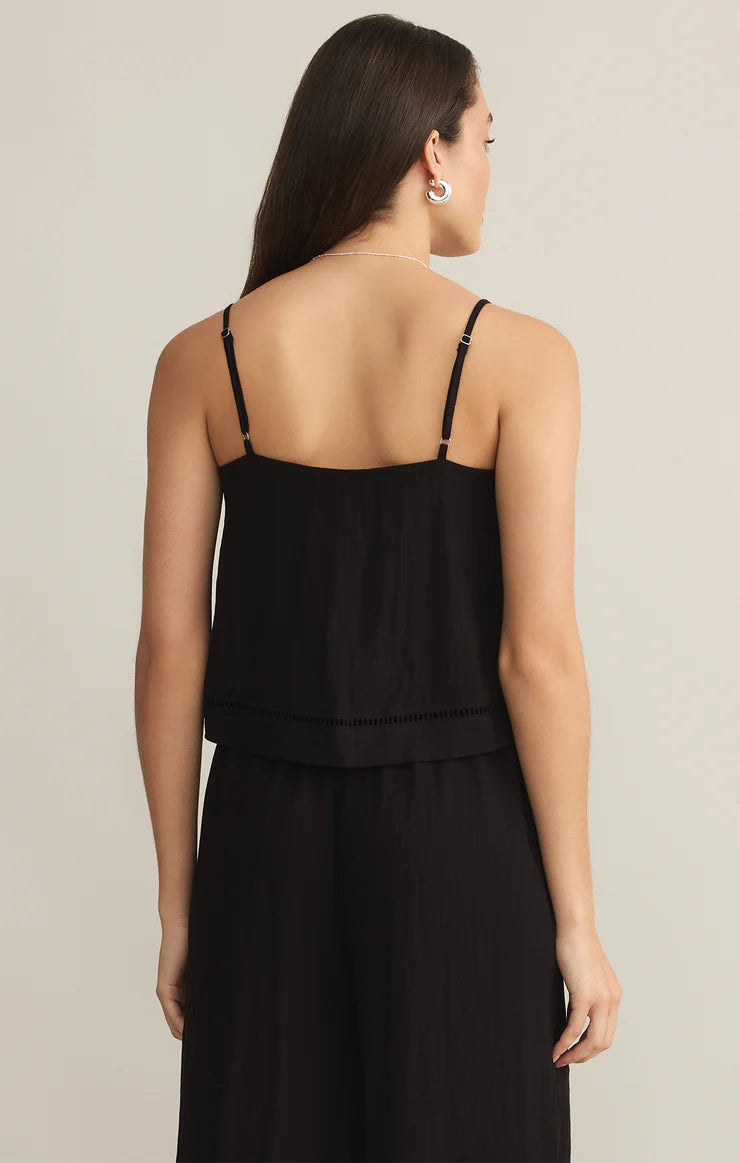 Z SUPPLY - LA LUZ TEXTURED TANK BLACK