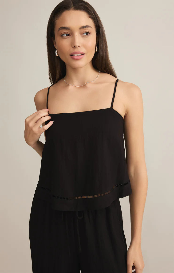 Z SUPPLY - LA LUZ TEXTURED TANK BLACK