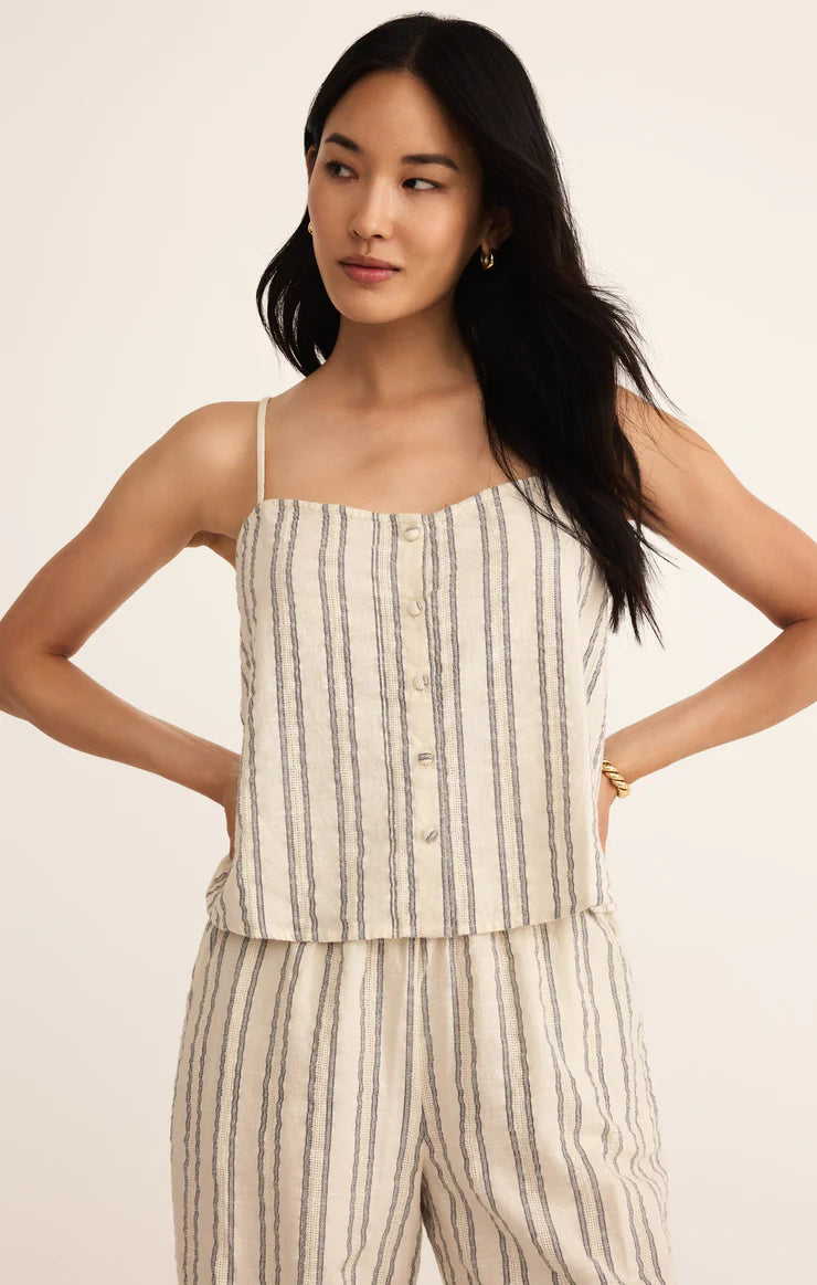 Z SUPPLY - SAVOY STRIPE TANK SEA SALT