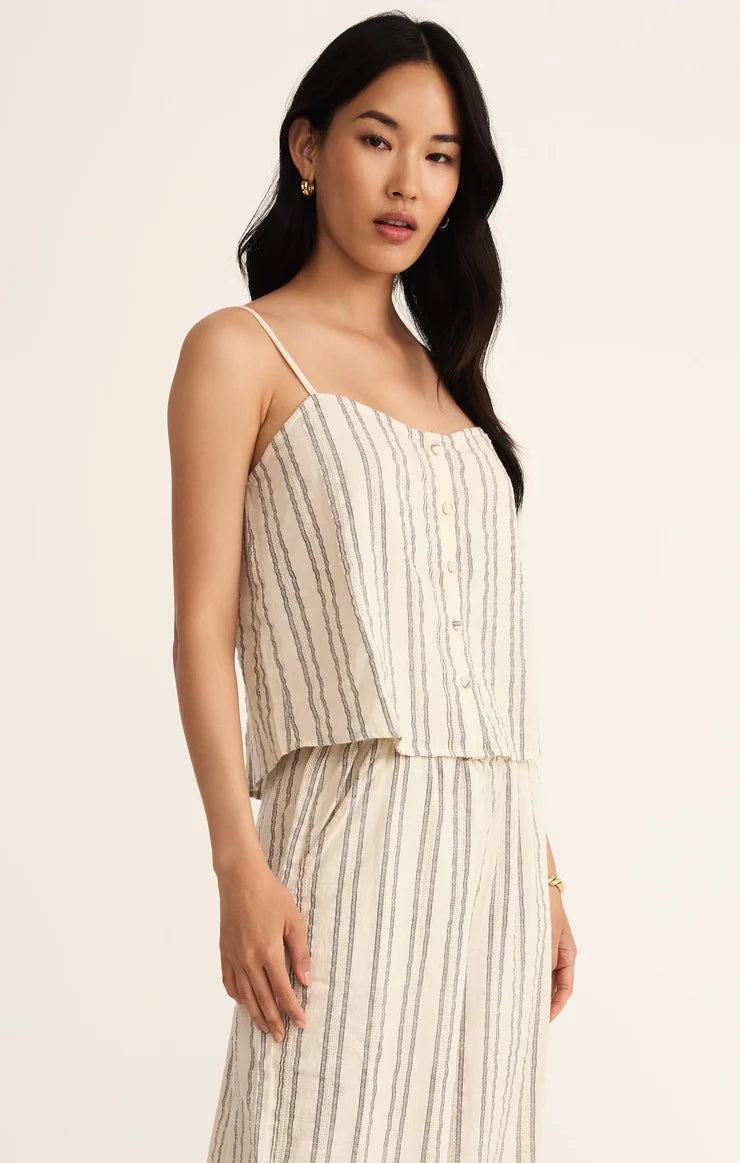Z SUPPLY - SAVOY STRIPE TANK SEA SALT