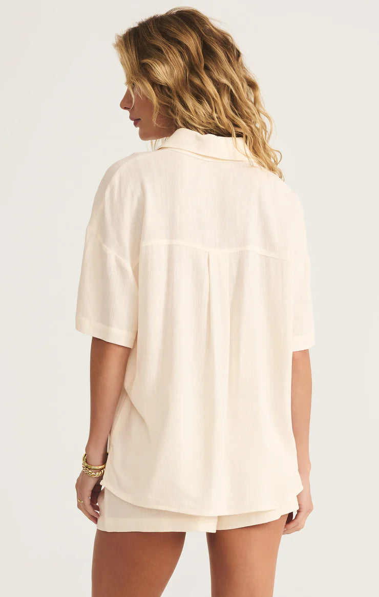Z SUPPLY - TINSLEY BUTTON UP SHIRT SEA SALT
