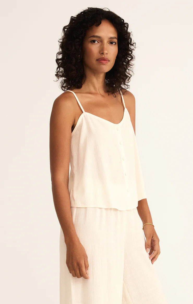 Z SUPPLY - SAVOY LINEN TANK SEA SALT