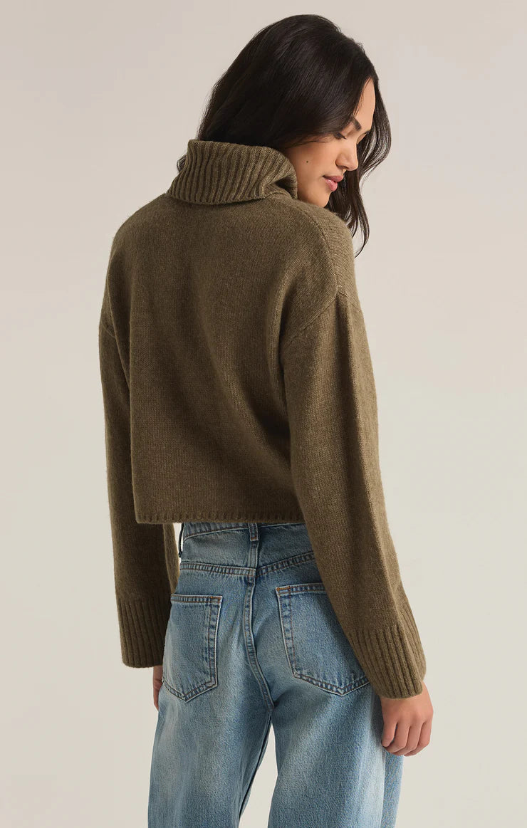 Z SUPPLY - URSA TURTLENECK SWEATER MARTINI