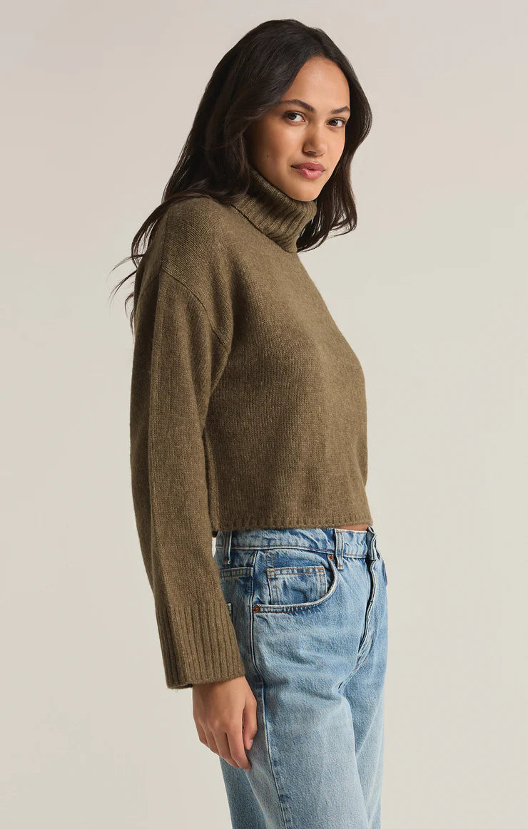 Z SUPPLY - URSA TURTLENECK SWEATER MARTINI