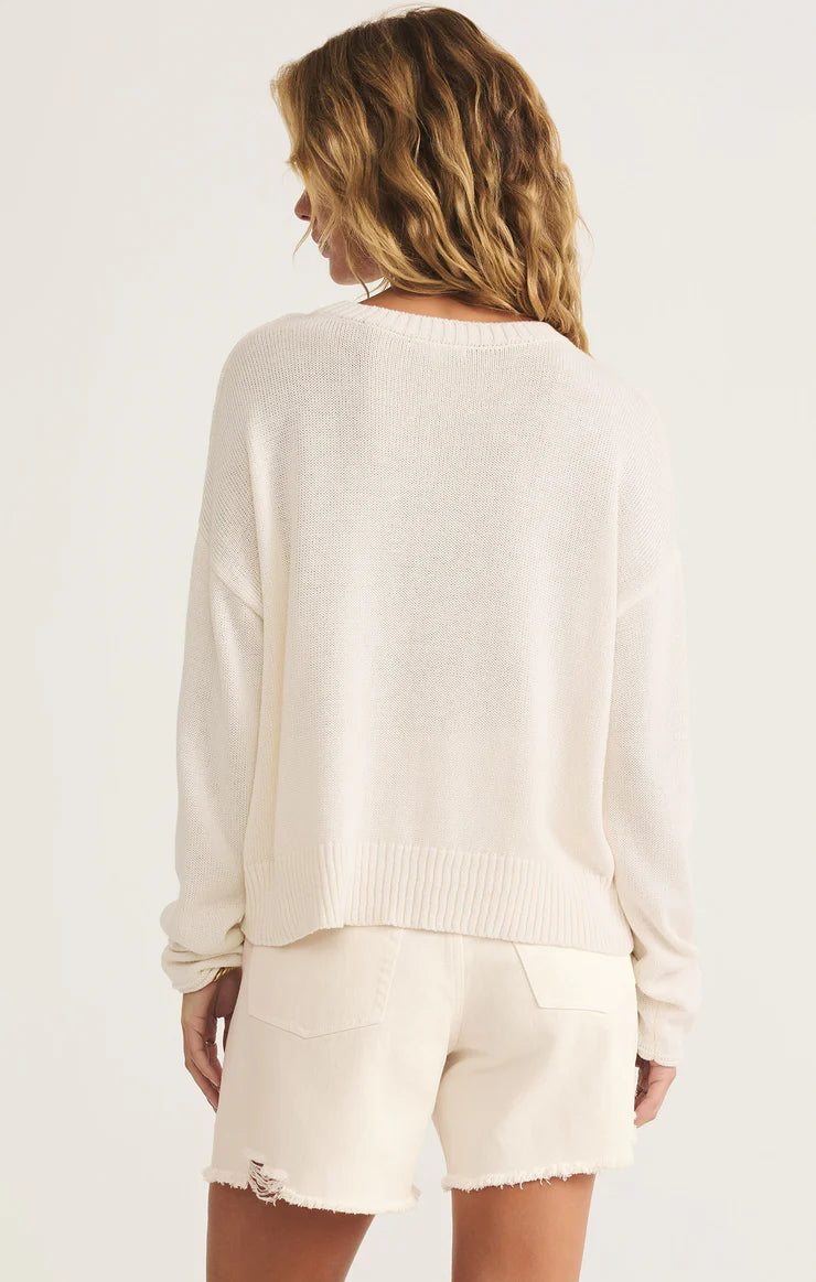 Z SUPPLY - SIENNA PATRIOT SWEATER SEA SALT