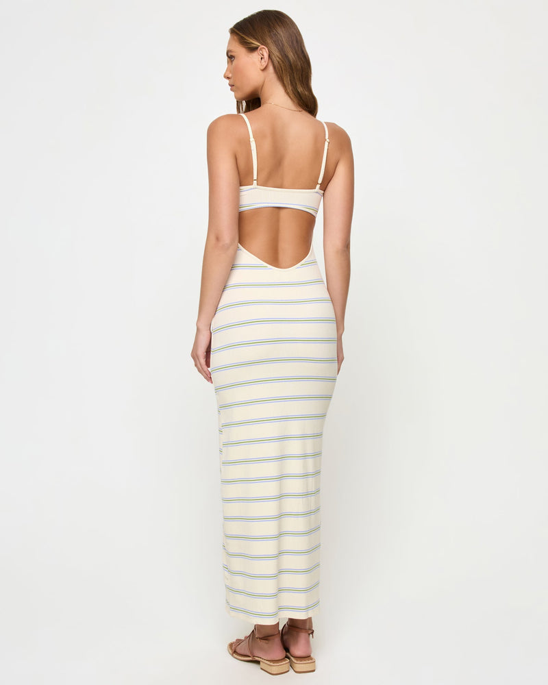 LSPACE - JORDANA DRESS BEACH DAY STRIPE