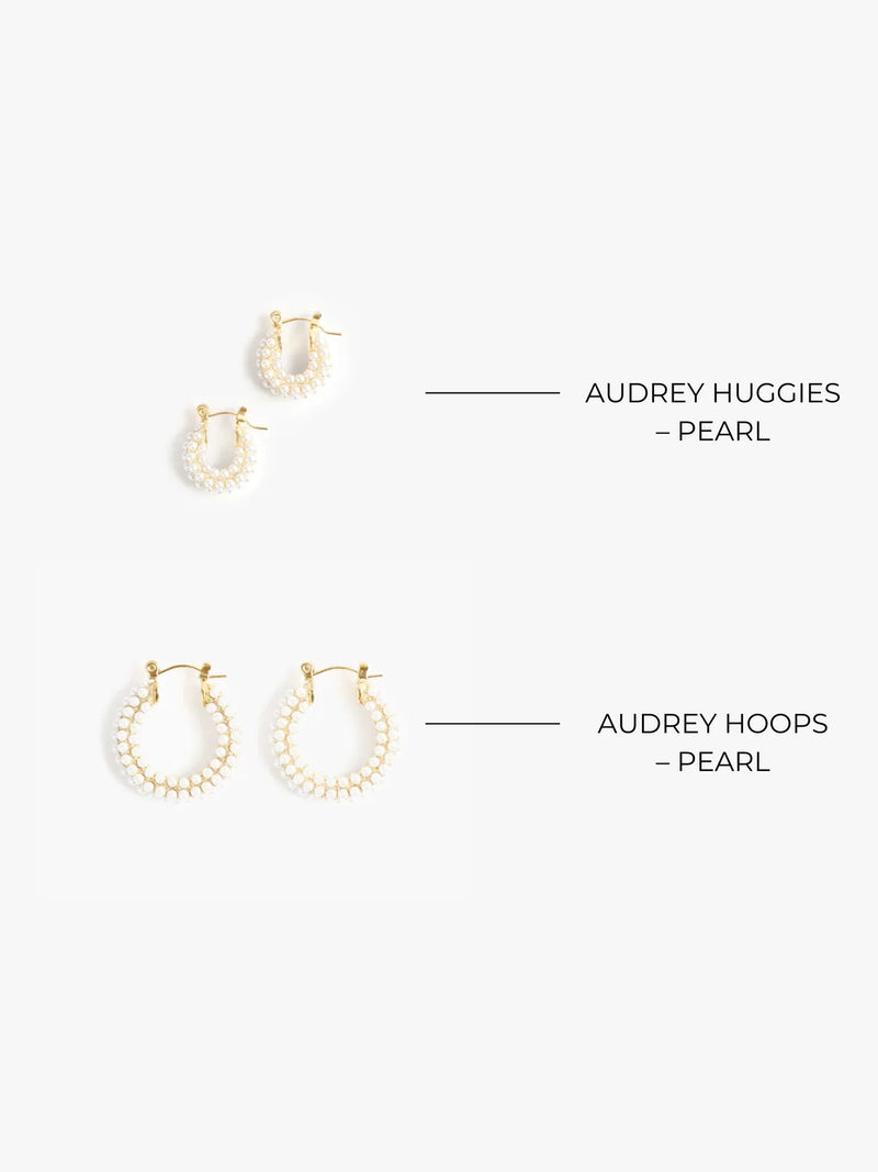 MARRIN COSTELLO JEWELRY - AUDREY HOOPS PEARL