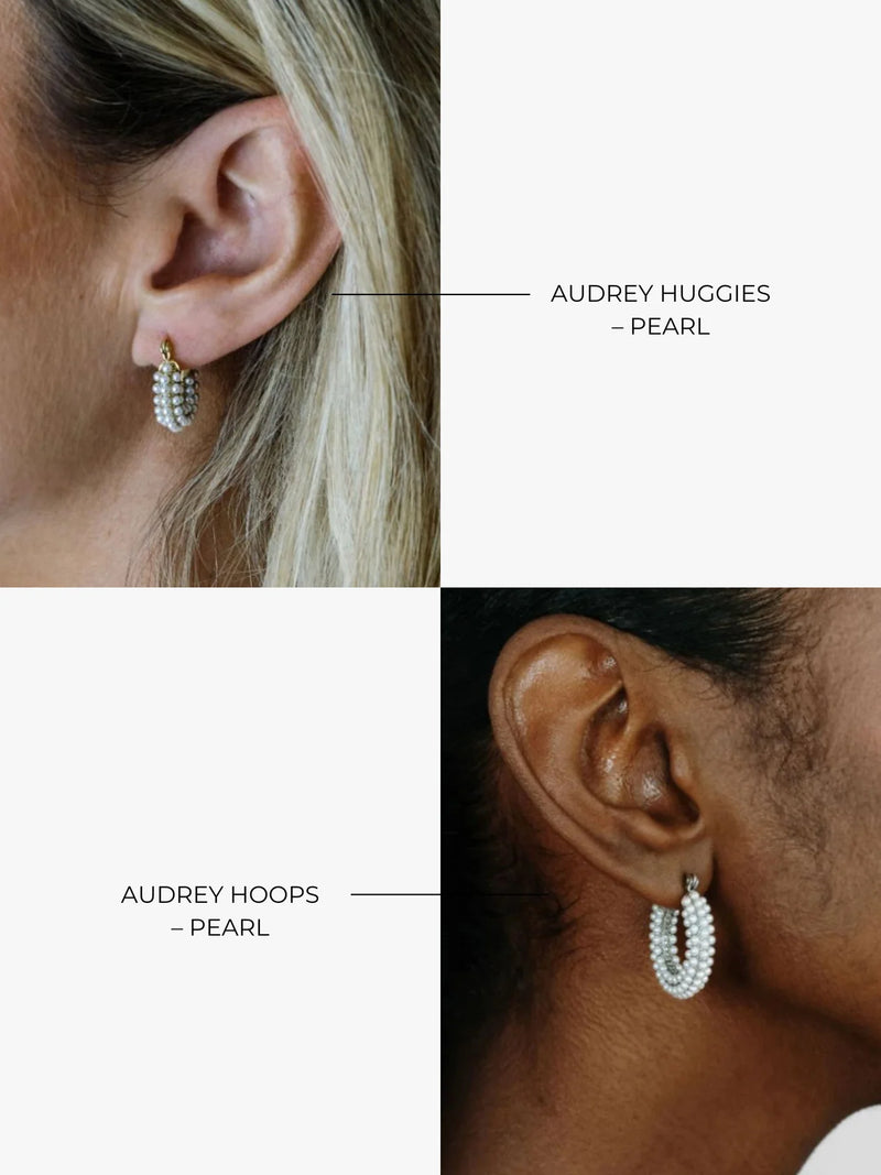 MARRIN COSTELLO JEWELRY - AUDREY HOOPS PEARL