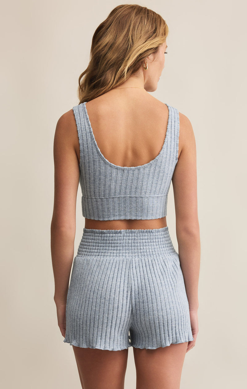 Z SUPPLY - ZOE RIB TANK BRA LIGHT DENIM