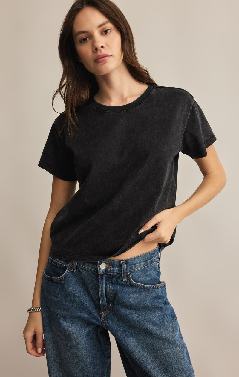 Z SUPPLY - GO TO WASHED TEE BLACK