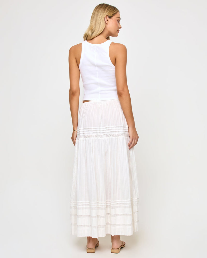 LSPACE - REIA SKIRT WHITE
