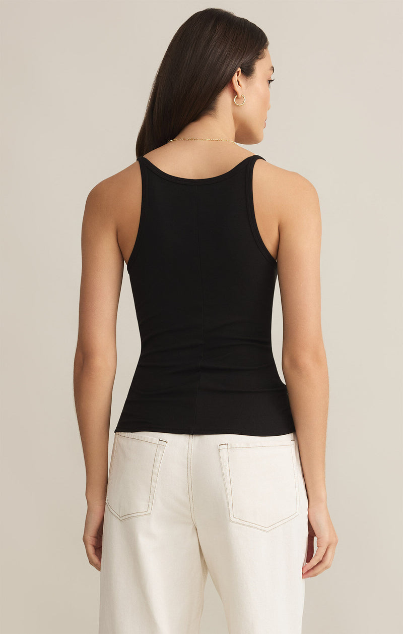 Z SUPPLY - SECOND SKIN RACER TANK BLACK