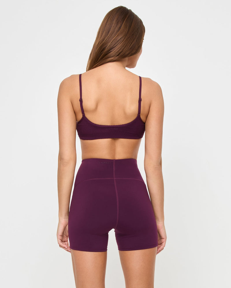 LSPACE - STRIDE BRA PLUM