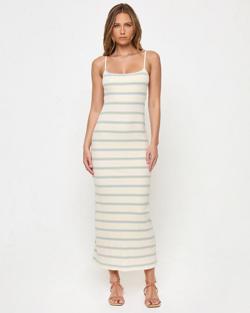 LSPACE - JORDANA DRESS BEACH DAY STRIPE