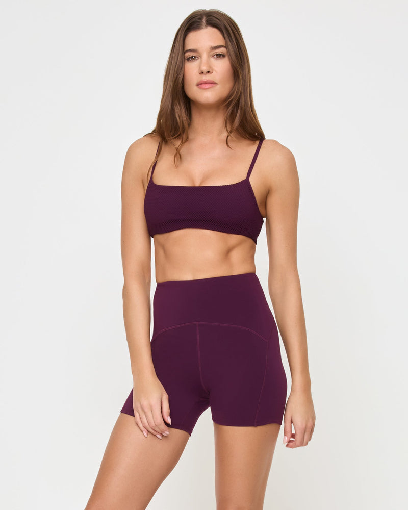 LSPACE - STRIDE BRA PLUM