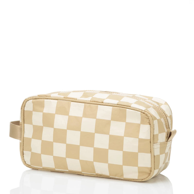 ALOHA COLLECTION - DOPP KIT CHECKMATE CREAM ON DUNE