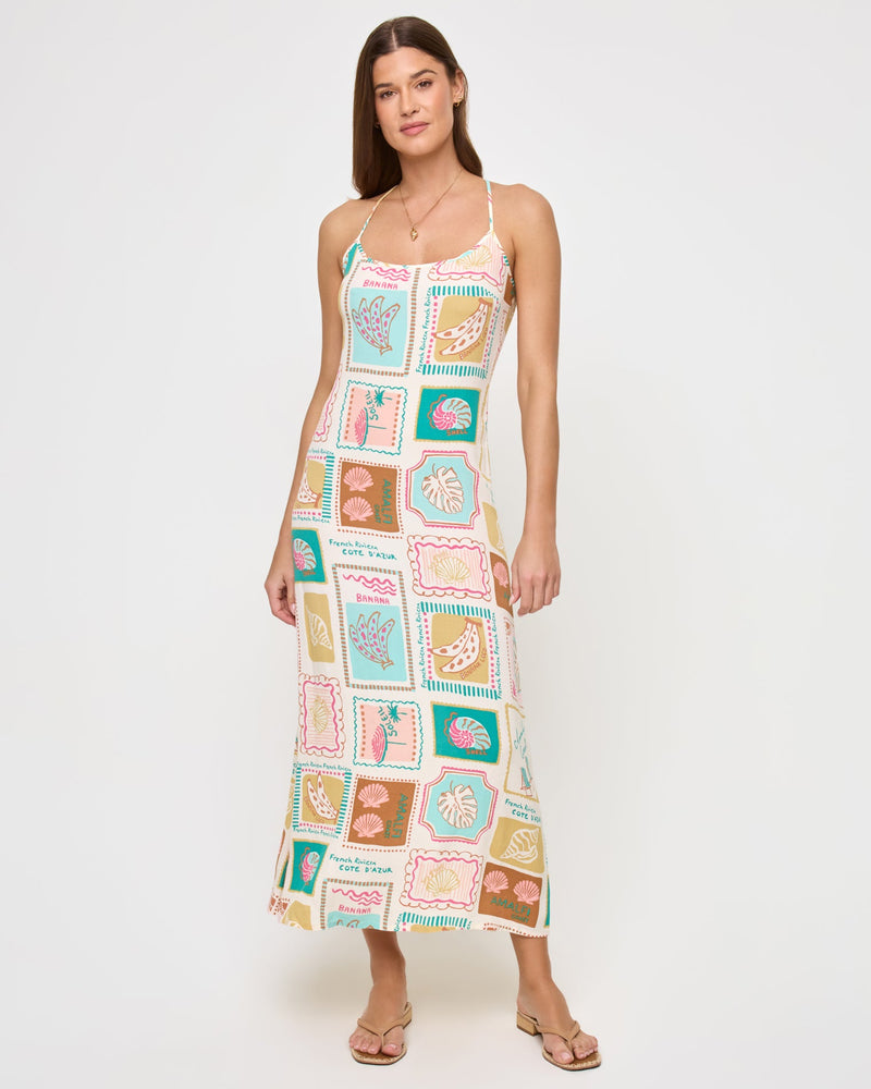 LSPACE - SUMMER SOMEWHERE SLIP DRESS POSTCARDS
