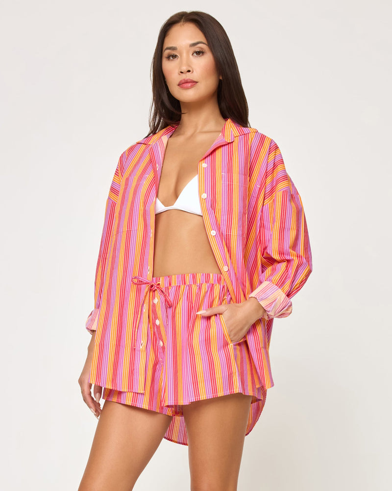 LSPACE - SKIPPER SHORT BONDI BABE STRIPE