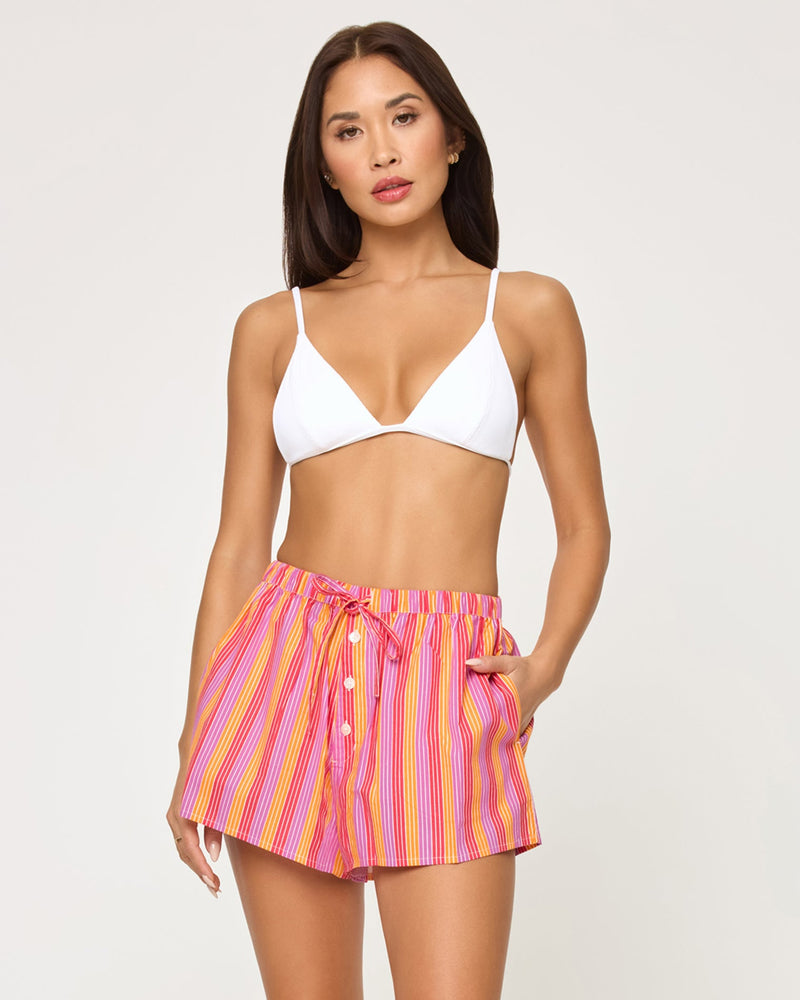 LSPACE - SKIPPER SHORT BONDI BABE STRIPE