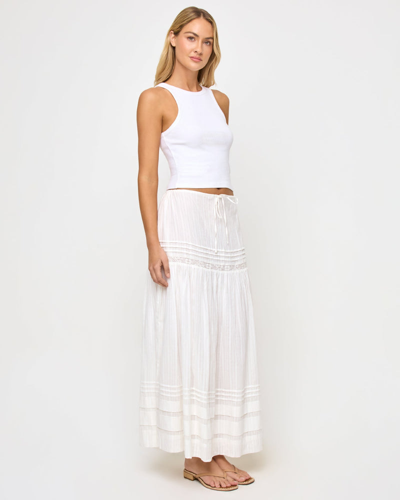 LSPACE - REIA SKIRT WHITE