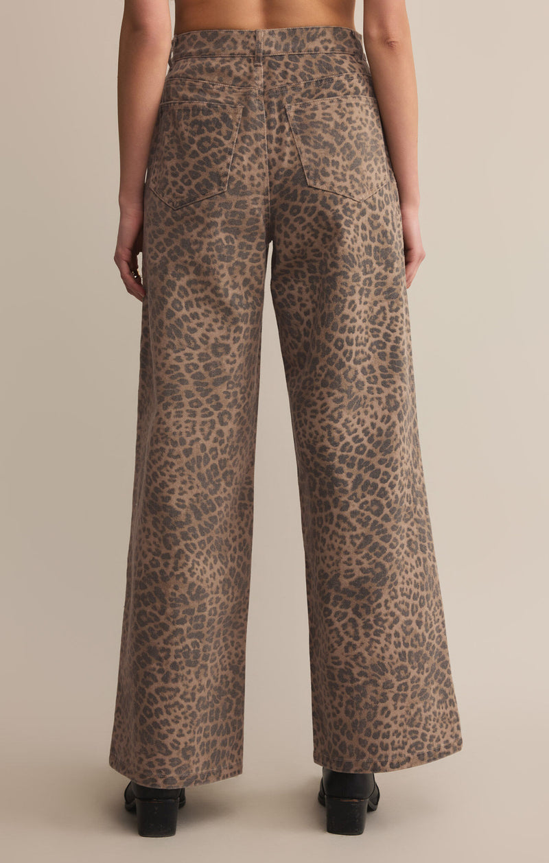 Z SUPPLY - MARLI DENIM LEOPARD PANT