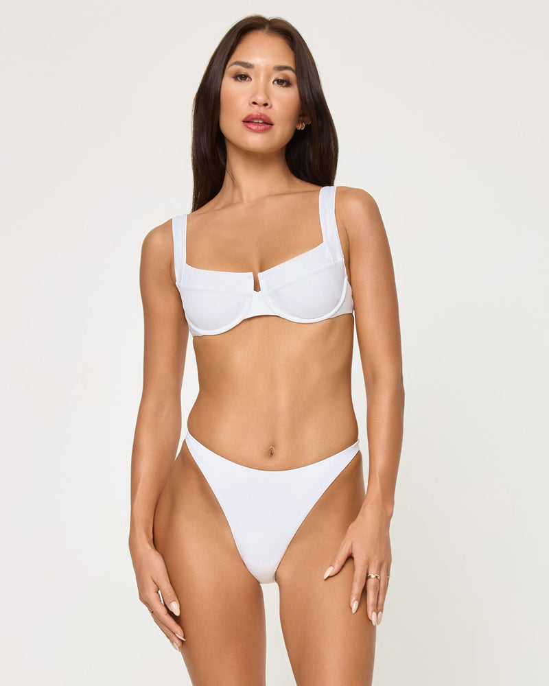 LSPACE - LEILANI BIKINI BOTTOM WHITE