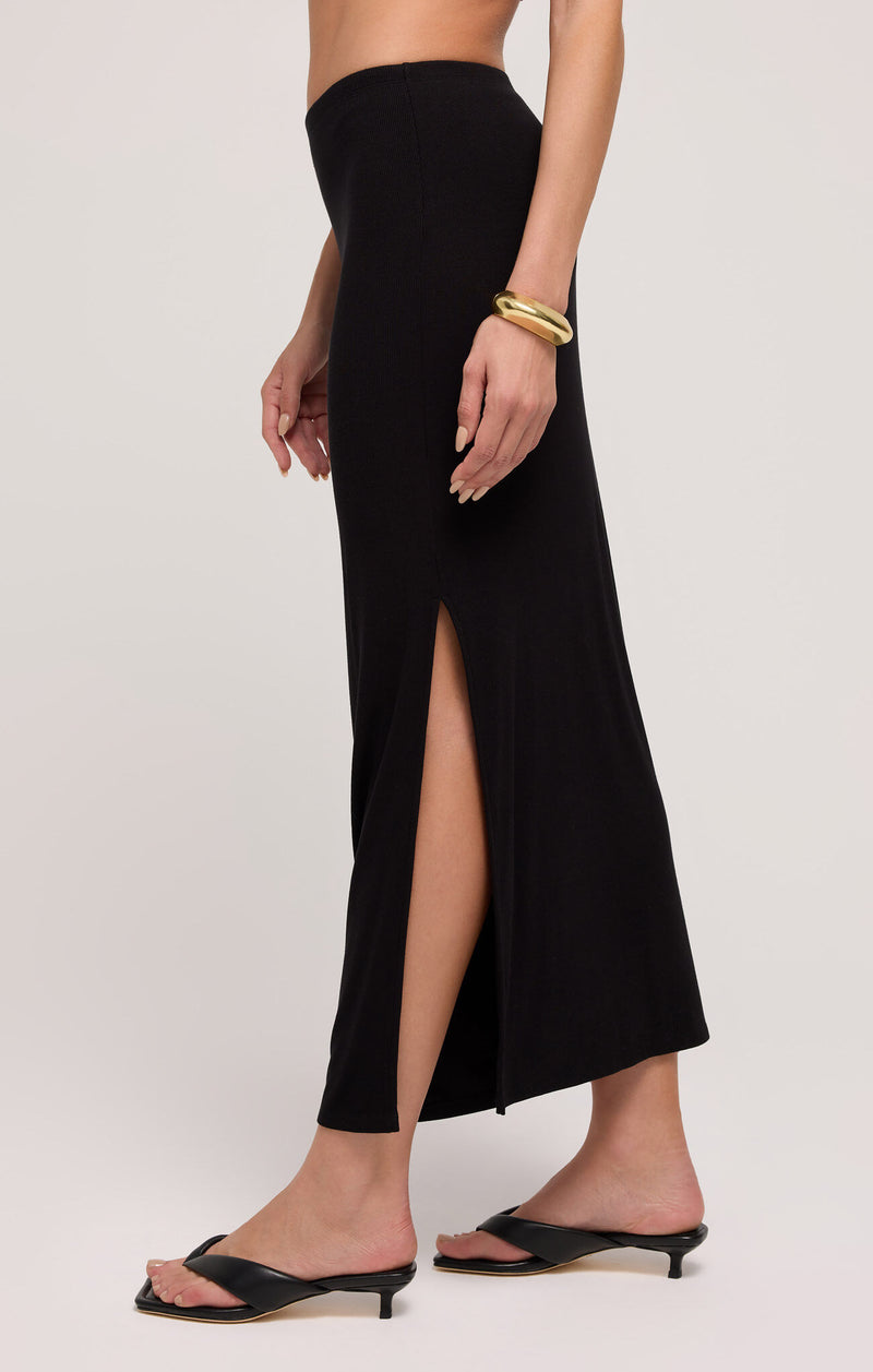 Z SUPPLY - JALEN MIDI SKIRT BLACK