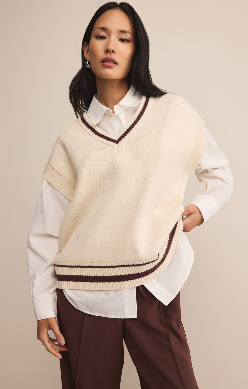 Z SUPPLY - FLETCHER SWEATER VEST CRYSTAL