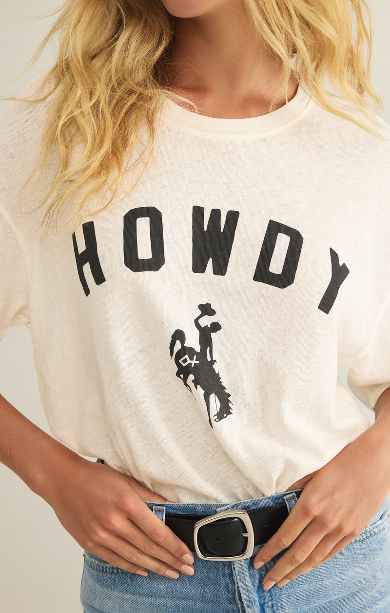 Z SUPPLY - HOWDY SO CAL OVERSIZED TEE SEA SALT