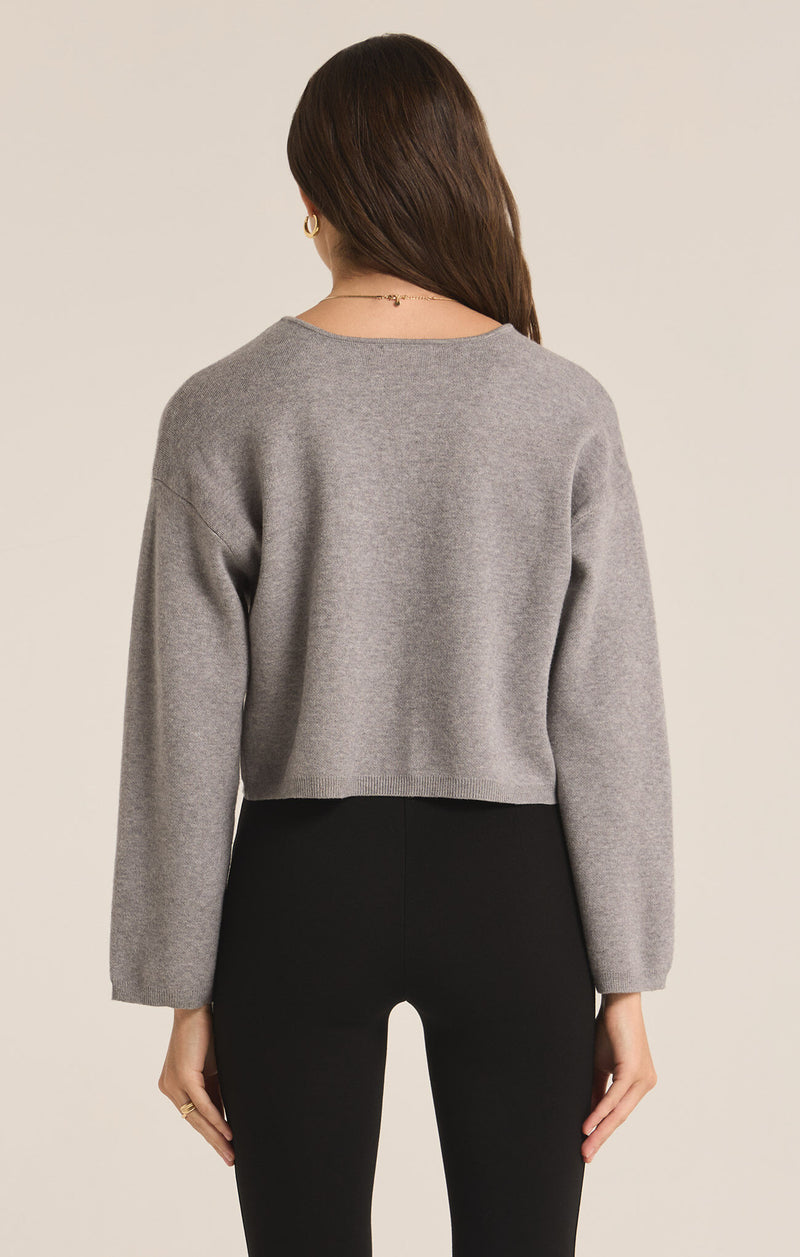 Z SUPPLY - ESTELLE CARDIGAN CLASSIC HEATHER GRAY