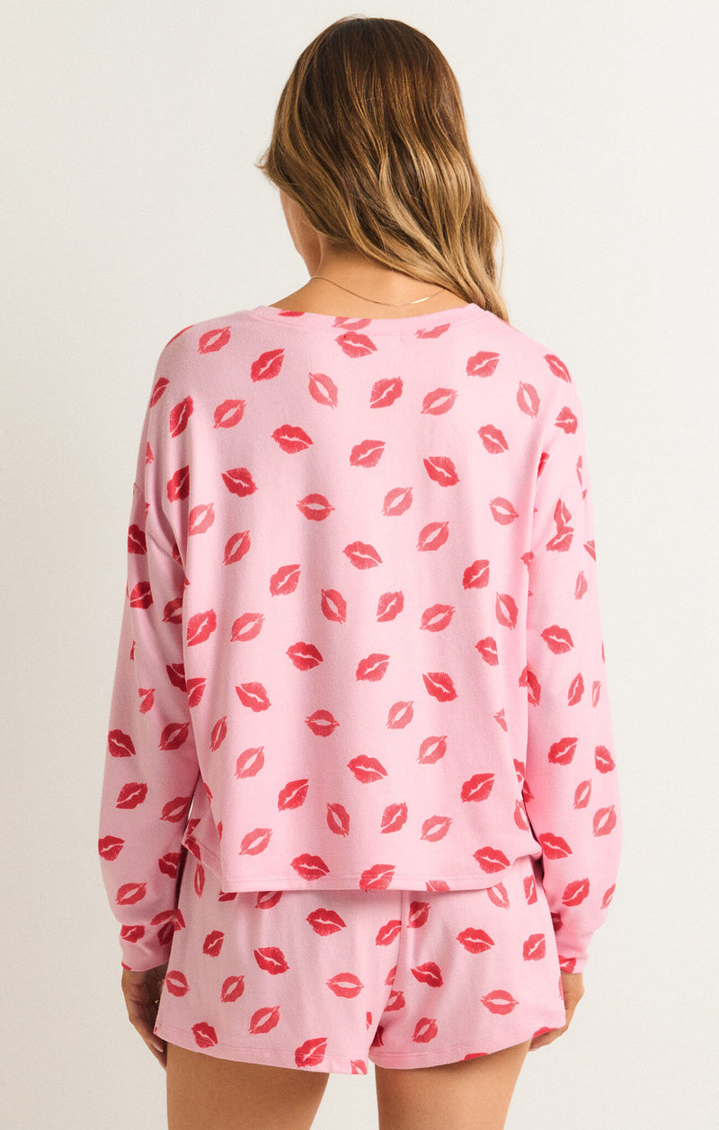 Z SUPPLY - PUCKER UP KISSES LONG SLEEVE TOP