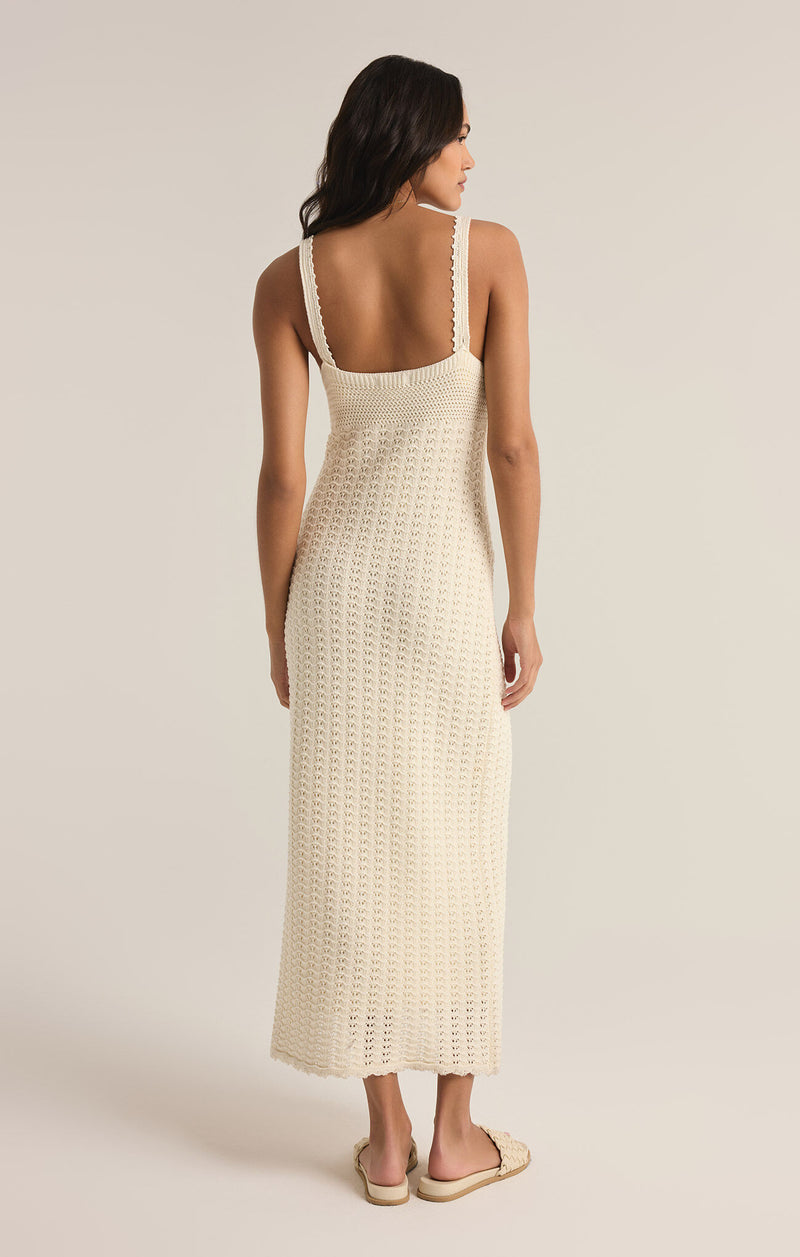 Z SUPPLY - ELEENA KNIT CROCHET MIDI DRESS