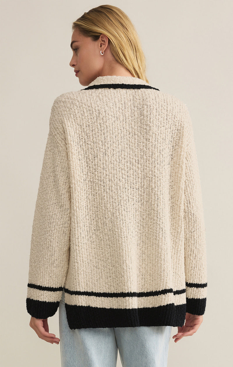 Z SUPPLY - HAMMOND POLO SWEATER NATURAL