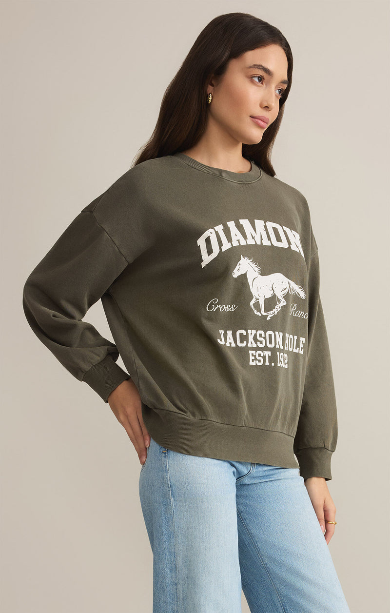 Z SUPPLY - DIAMOND SUNDAY SWEATSHIRT